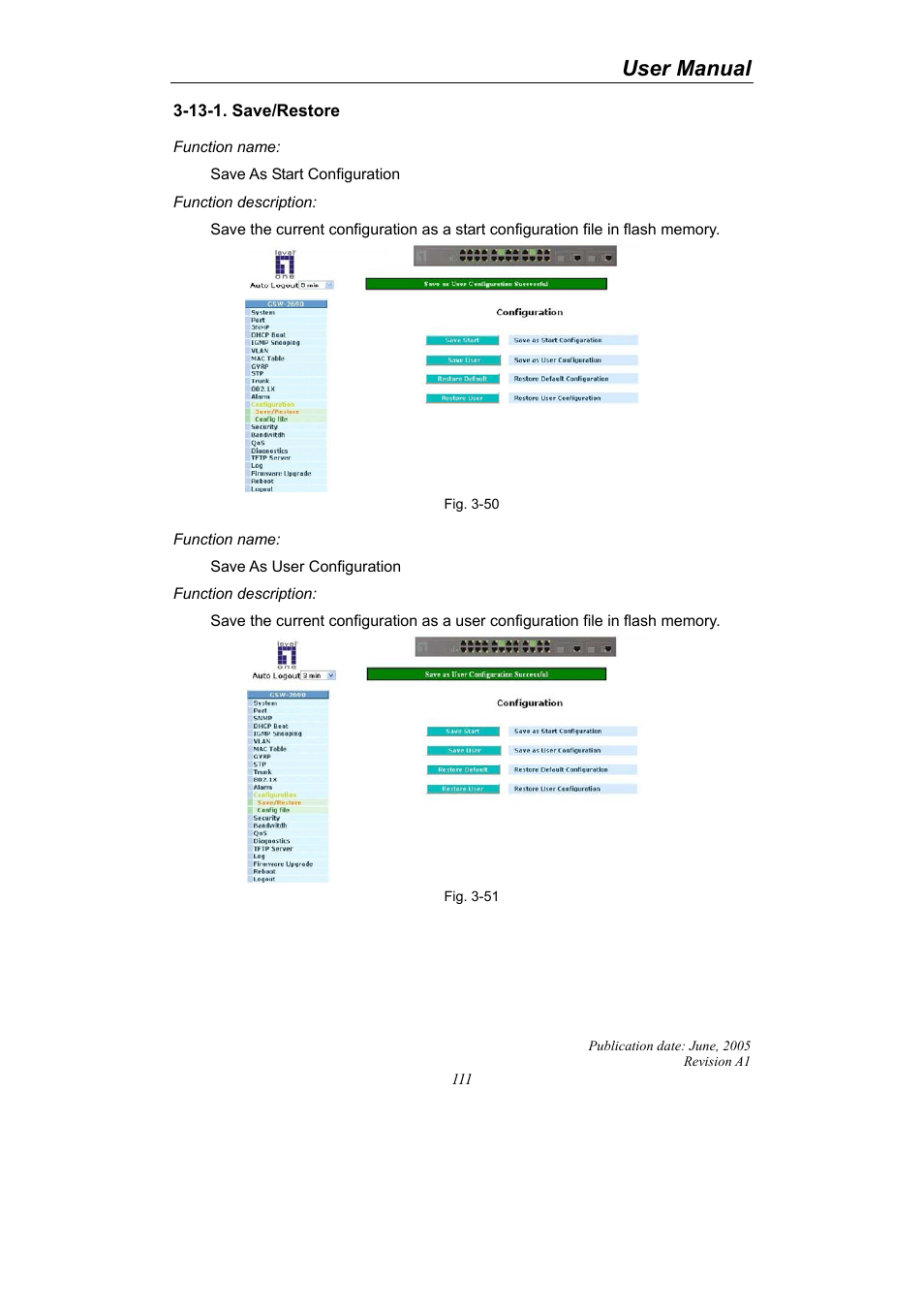 User manual | LevelOne ProCon GSW-2690 User Manual | Page 115 / 265