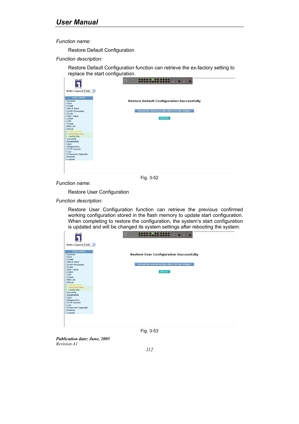 User manual | LevelOne ProCon GSW-2690 User Manual | Page 116 / 265