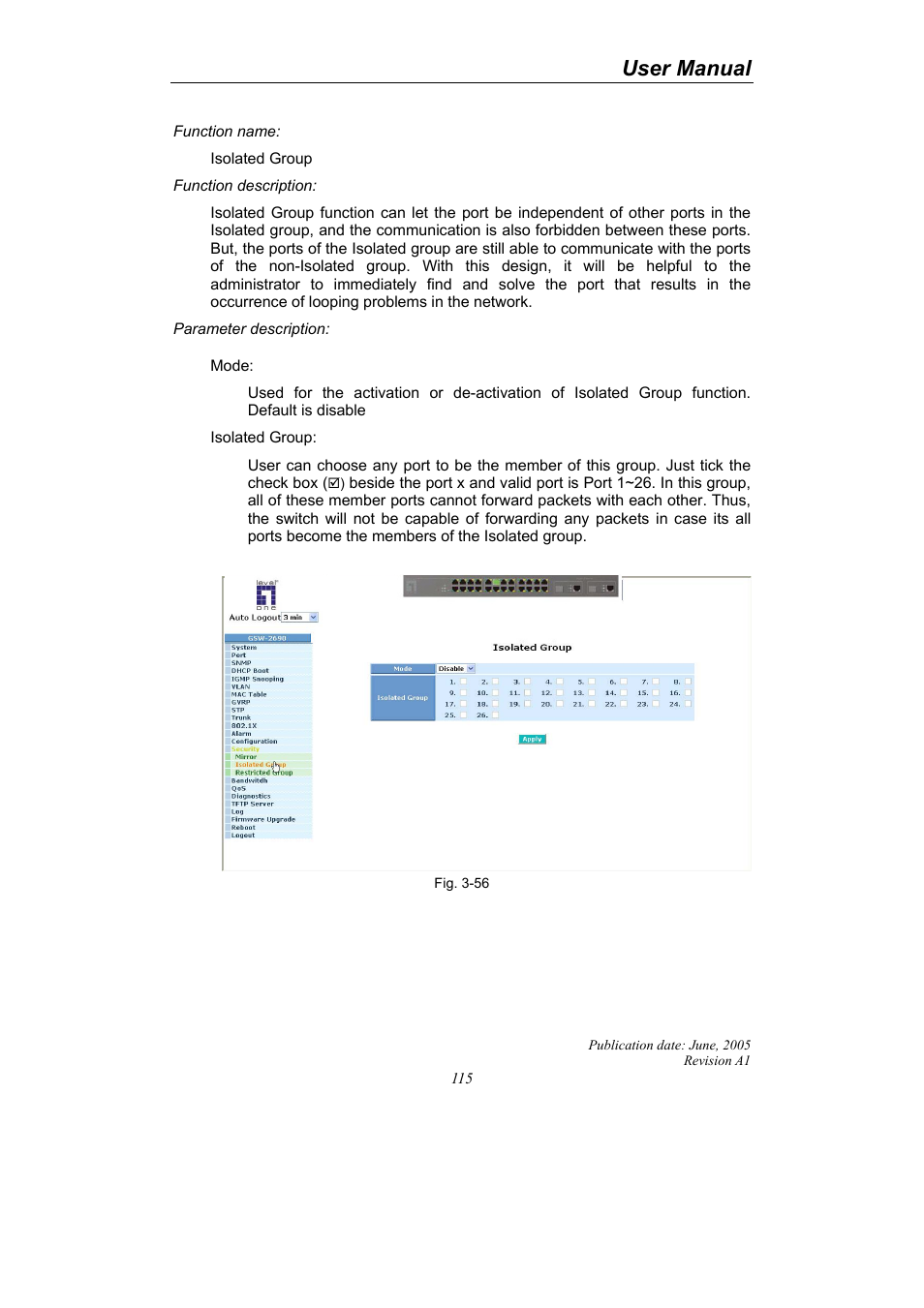 User manual | LevelOne ProCon GSW-2690 User Manual | Page 119 / 265