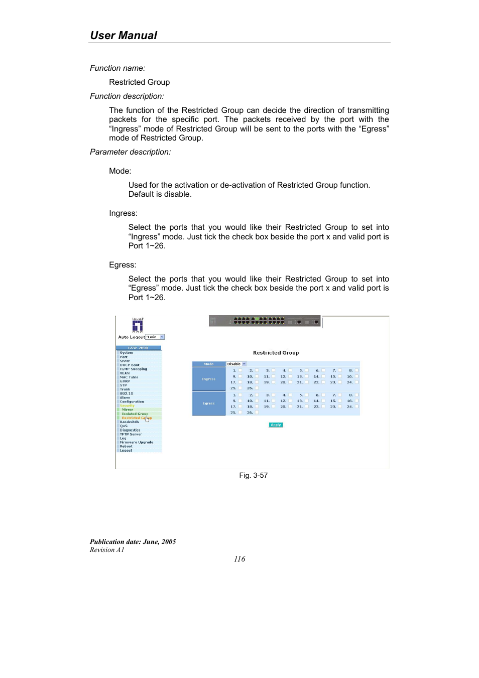 User manual | LevelOne ProCon GSW-2690 User Manual | Page 120 / 265