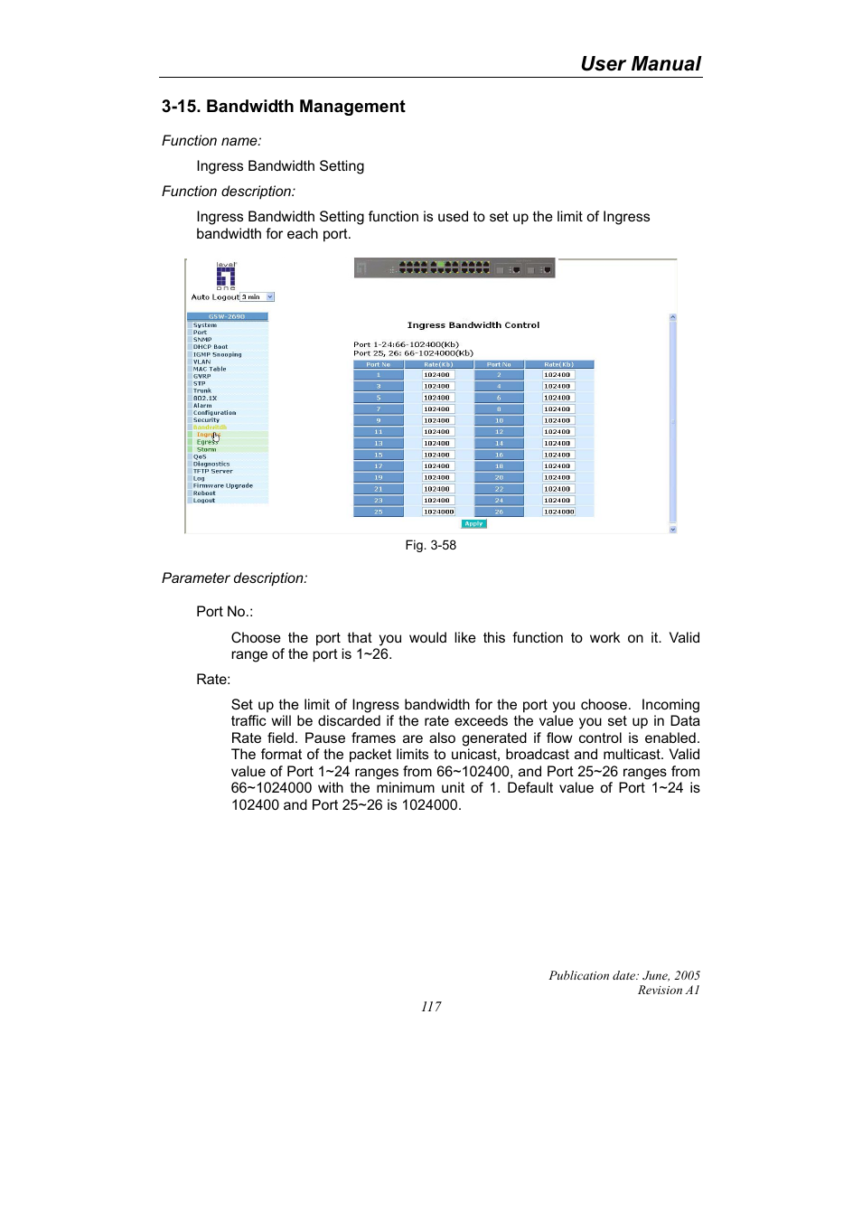 User manual | LevelOne ProCon GSW-2690 User Manual | Page 121 / 265