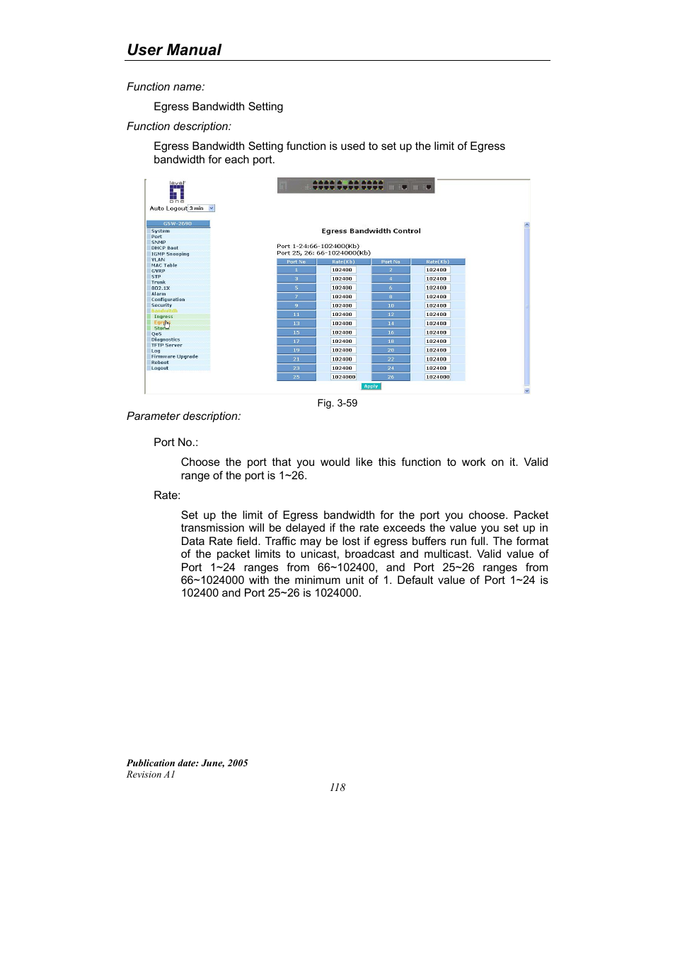 User manual | LevelOne ProCon GSW-2690 User Manual | Page 122 / 265