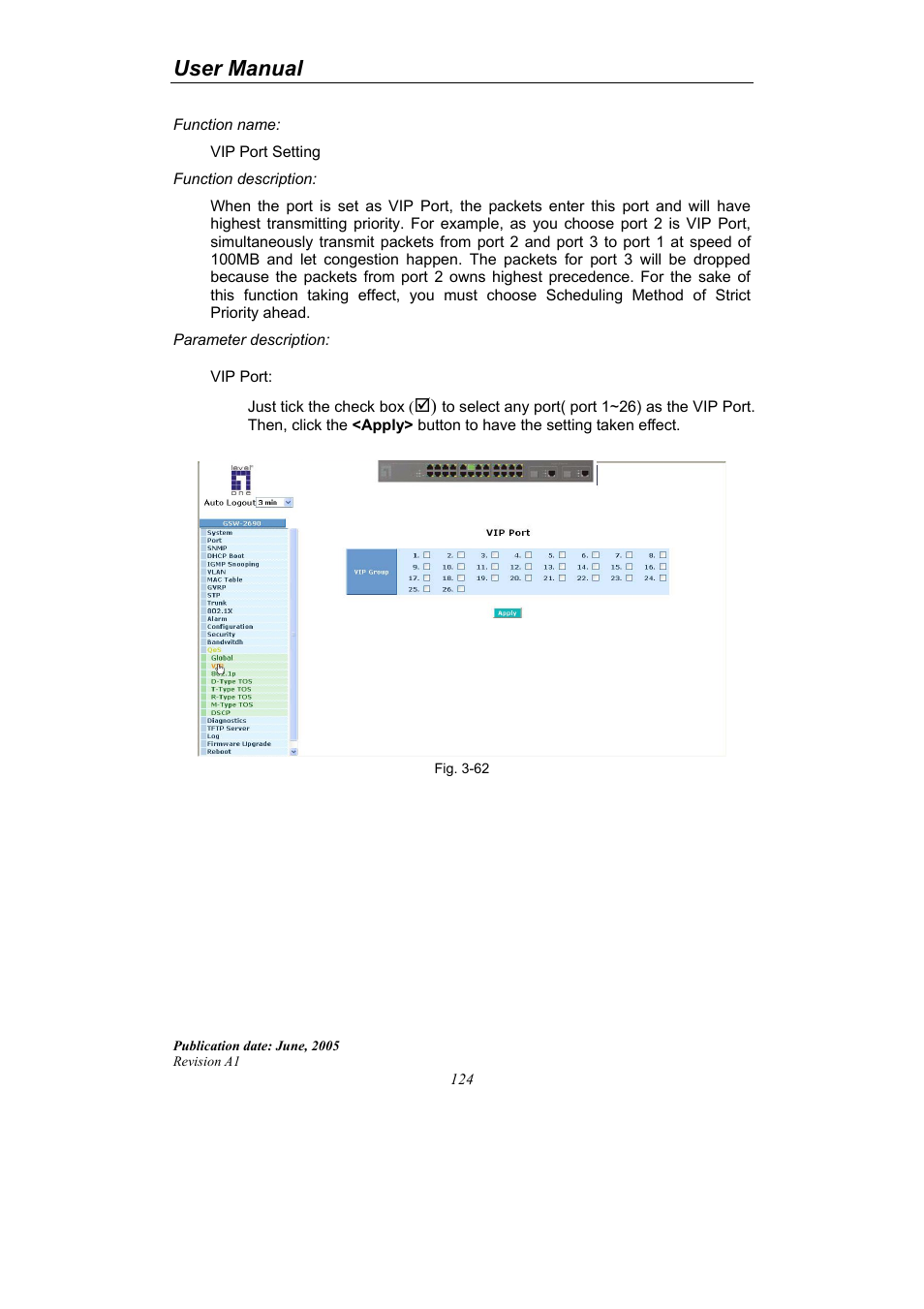 User manual | LevelOne ProCon GSW-2690 User Manual | Page 128 / 265