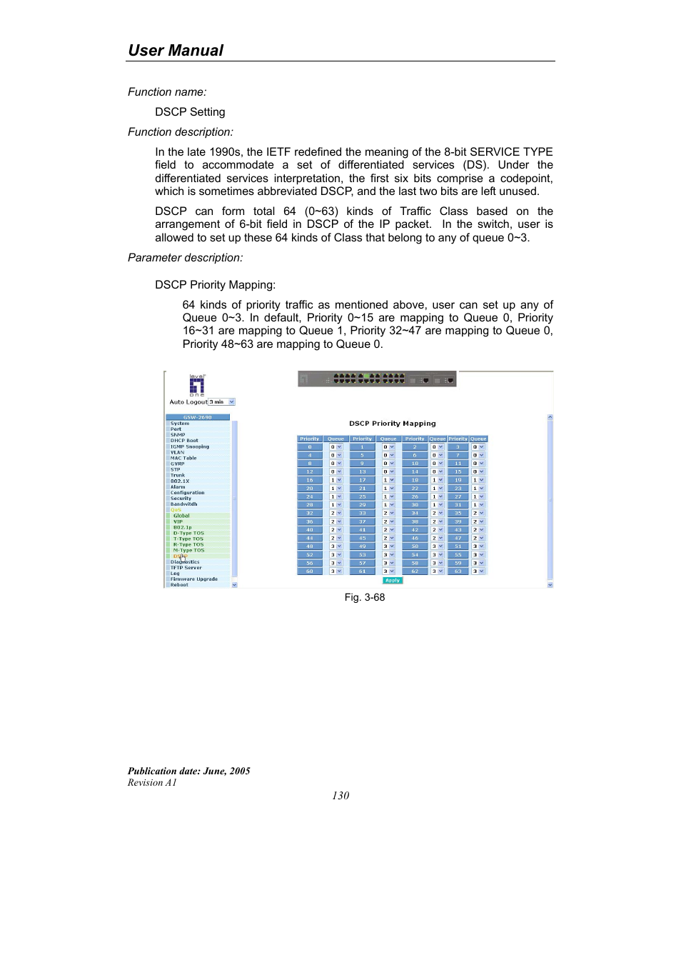 User manual | LevelOne ProCon GSW-2690 User Manual | Page 134 / 265