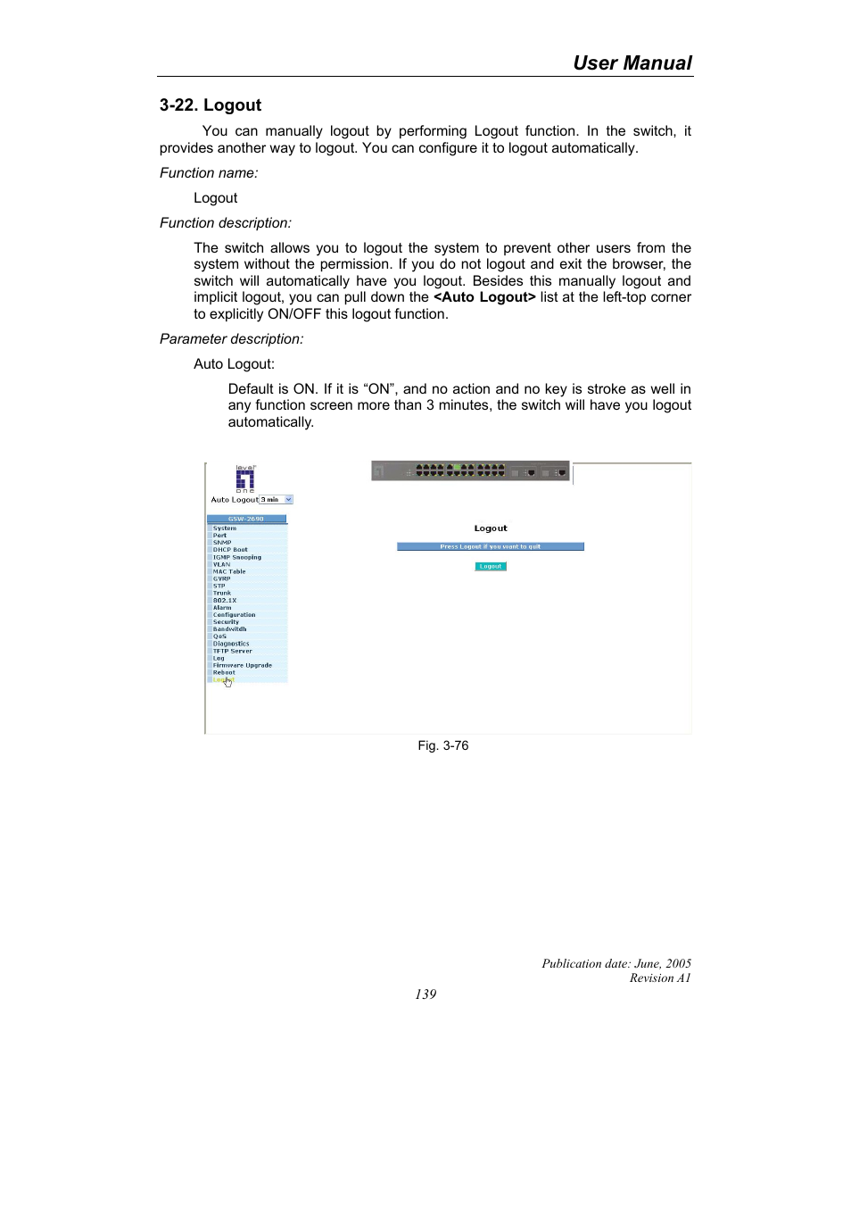 User manual | LevelOne ProCon GSW-2690 User Manual | Page 143 / 265