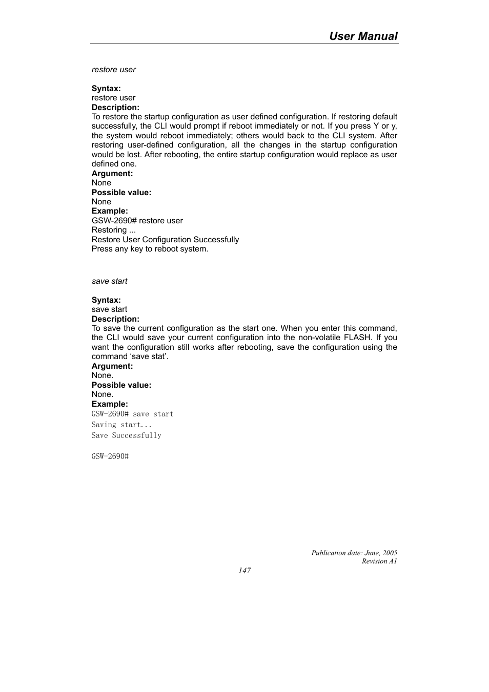 User manual | LevelOne ProCon GSW-2690 User Manual | Page 151 / 265