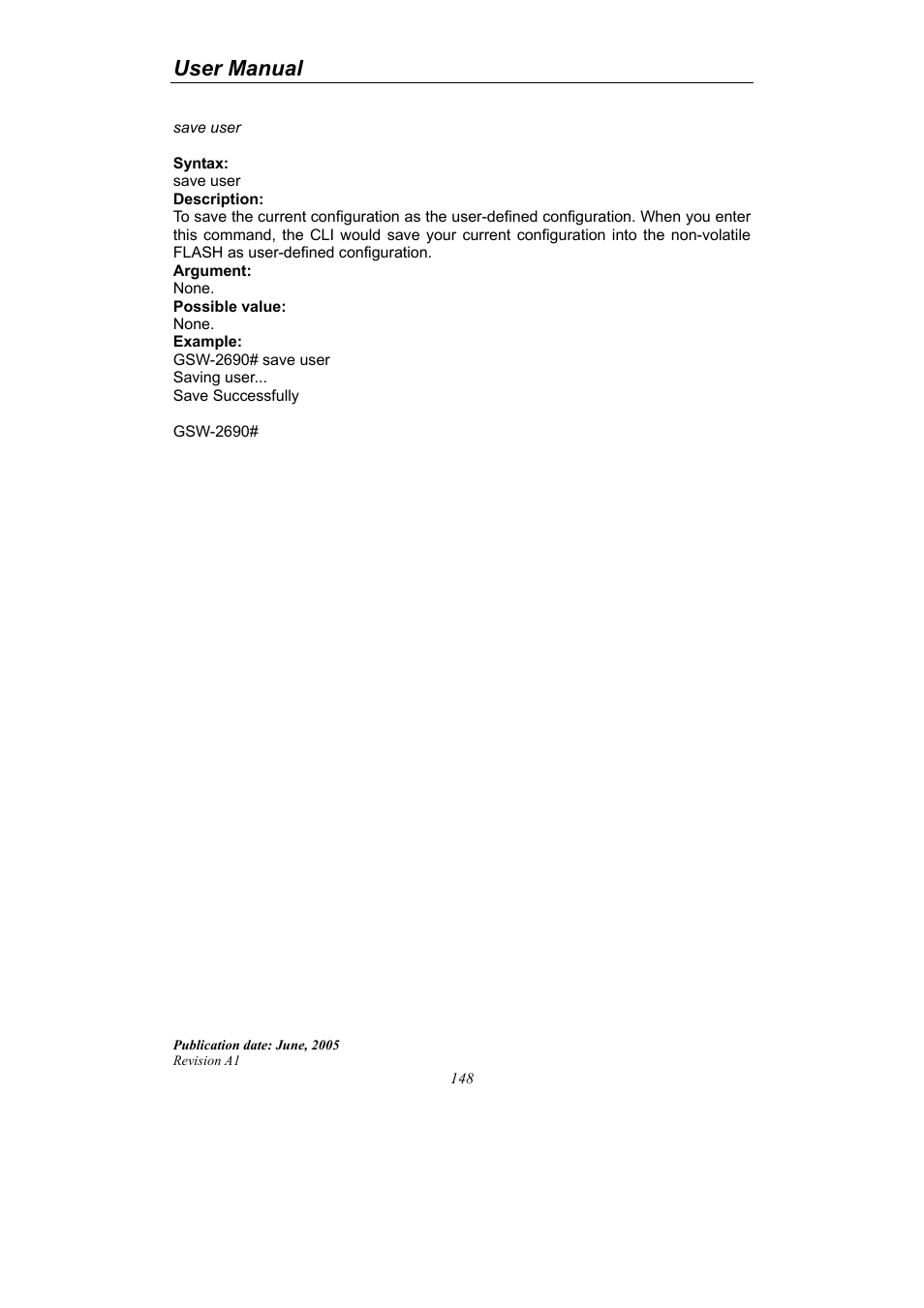 User manual | LevelOne ProCon GSW-2690 User Manual | Page 152 / 265