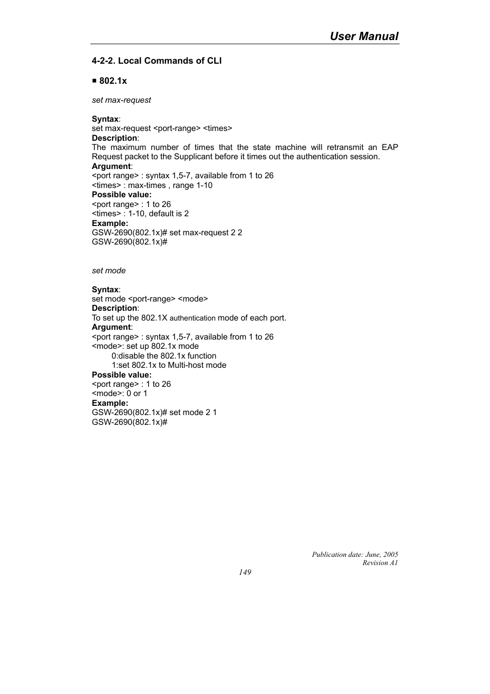 User manual | LevelOne ProCon GSW-2690 User Manual | Page 153 / 265