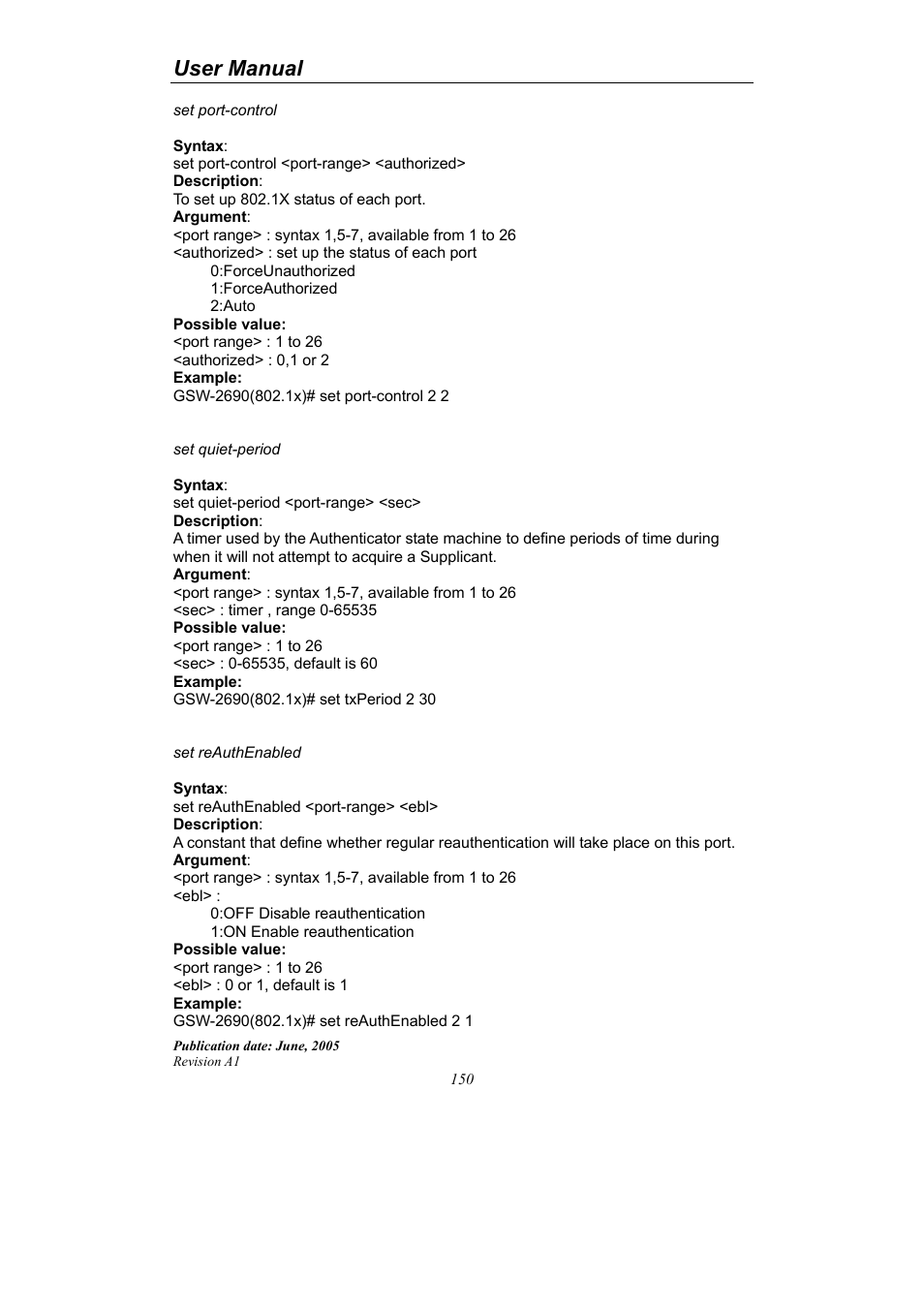 User manual | LevelOne ProCon GSW-2690 User Manual | Page 154 / 265