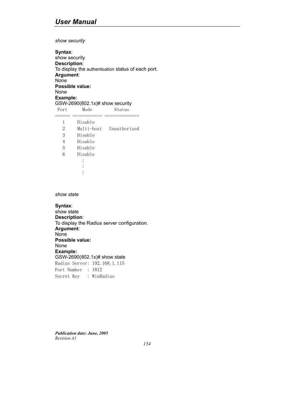 User manual | LevelOne ProCon GSW-2690 User Manual | Page 158 / 265