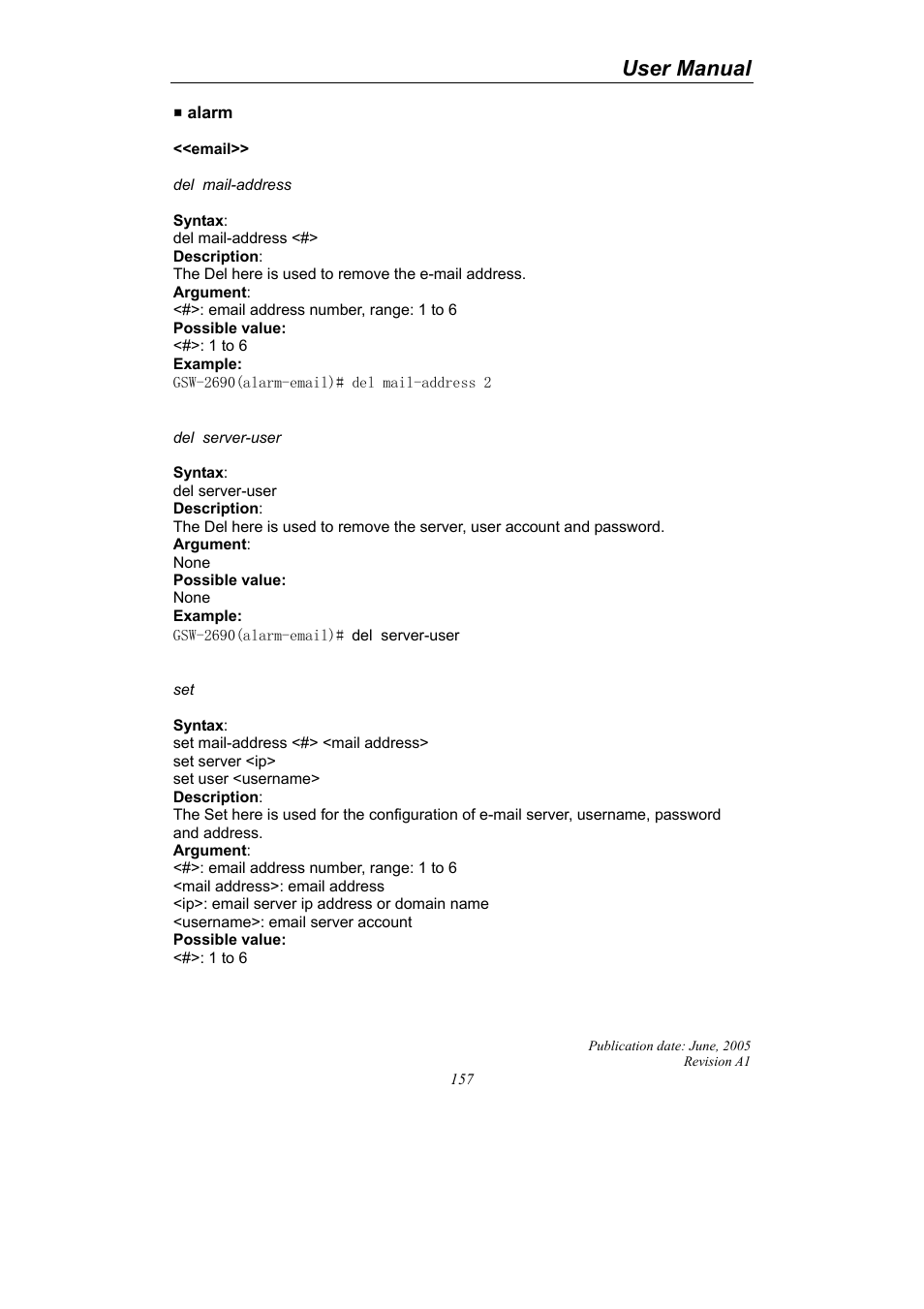 User manual | LevelOne ProCon GSW-2690 User Manual | Page 161 / 265