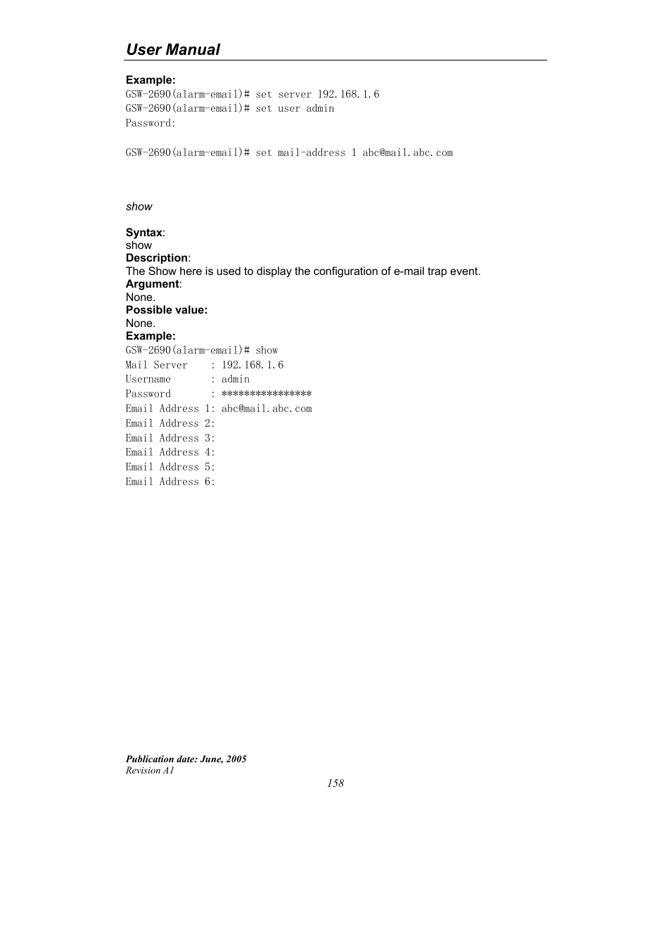 User manual | LevelOne ProCon GSW-2690 User Manual | Page 162 / 265