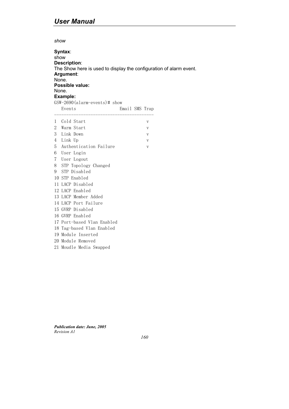 User manual | LevelOne ProCon GSW-2690 User Manual | Page 164 / 265