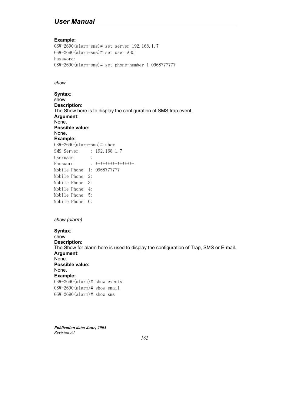 User manual | LevelOne ProCon GSW-2690 User Manual | Page 166 / 265