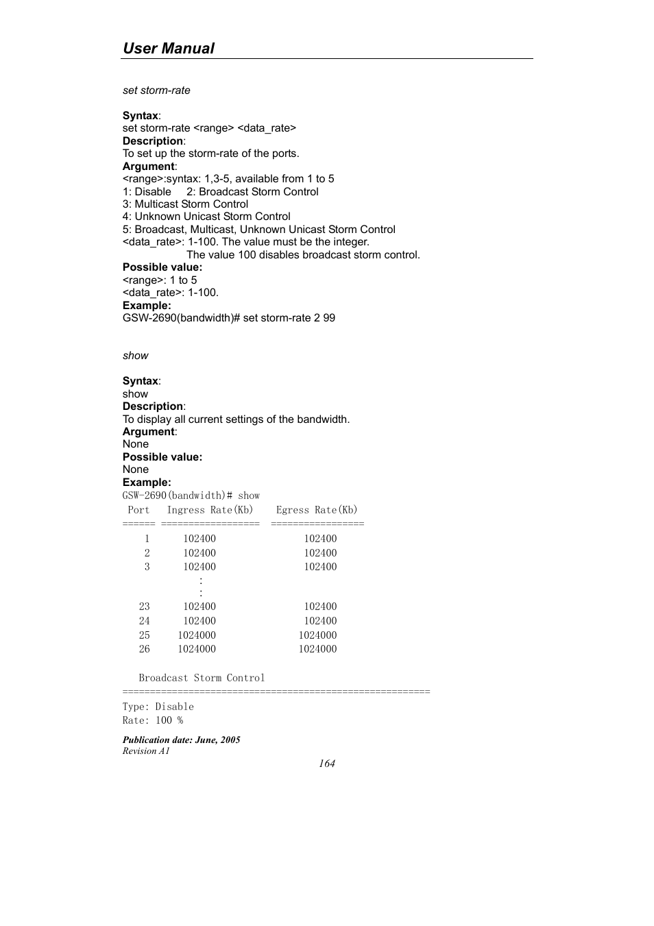 User manual | LevelOne ProCon GSW-2690 User Manual | Page 168 / 265