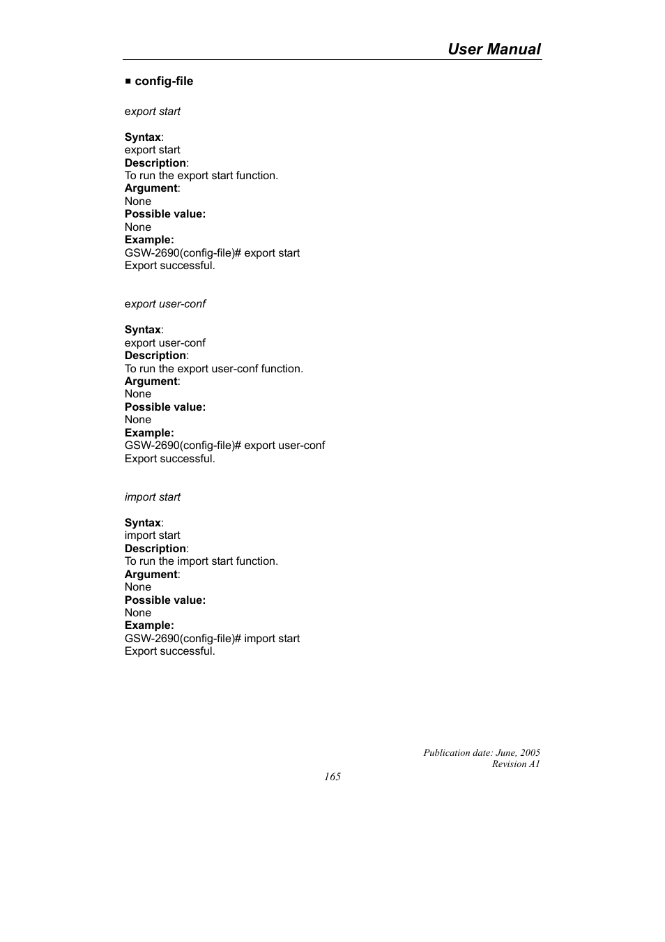 User manual | LevelOne ProCon GSW-2690 User Manual | Page 169 / 265