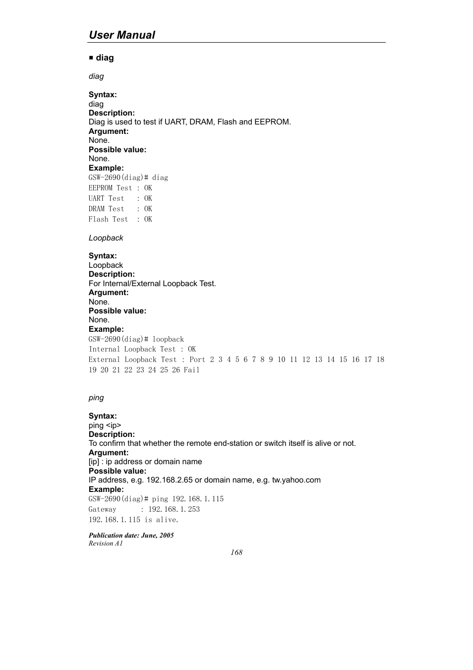 User manual | LevelOne ProCon GSW-2690 User Manual | Page 172 / 265