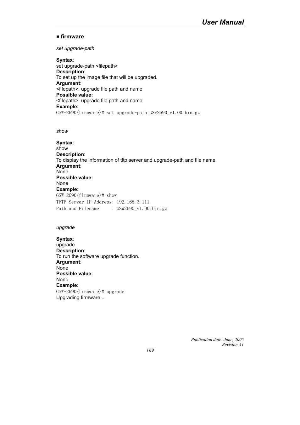 User manual | LevelOne ProCon GSW-2690 User Manual | Page 173 / 265
