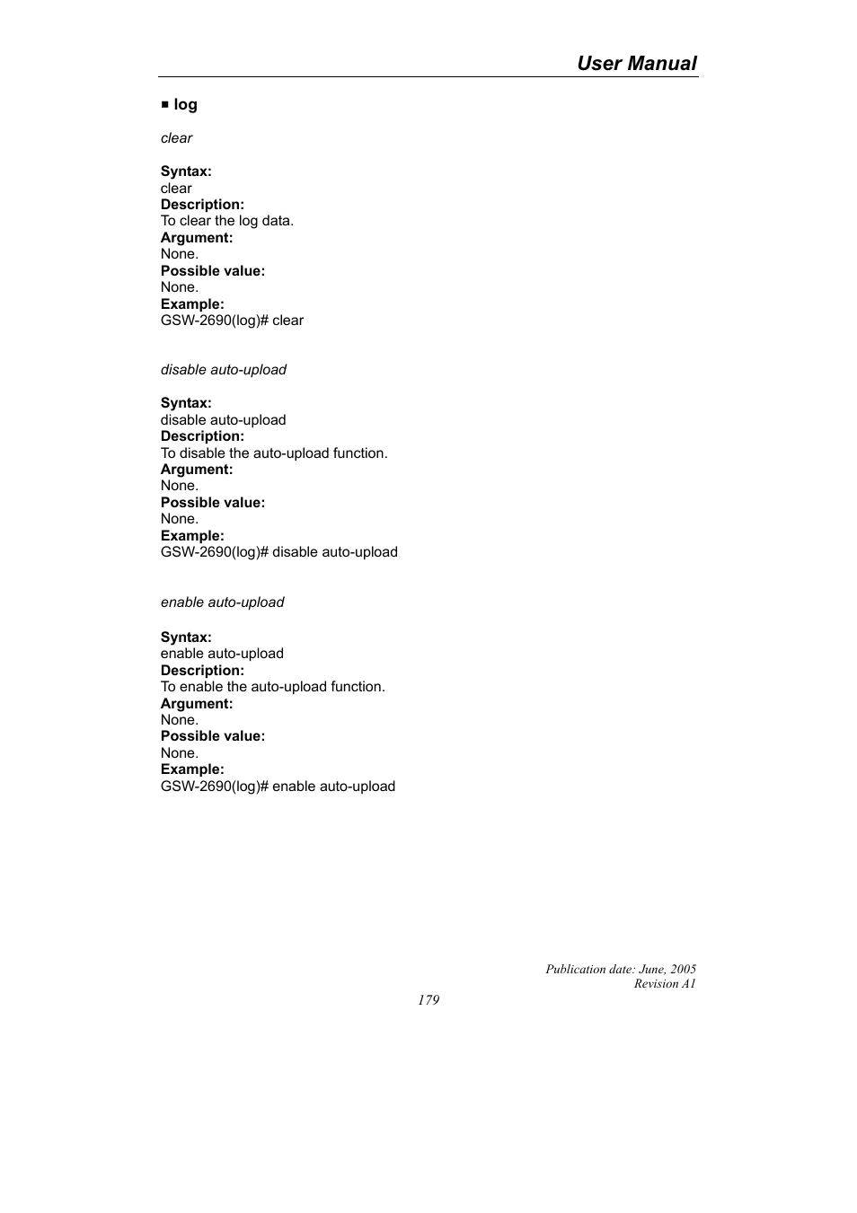 User manual | LevelOne ProCon GSW-2690 User Manual | Page 183 / 265