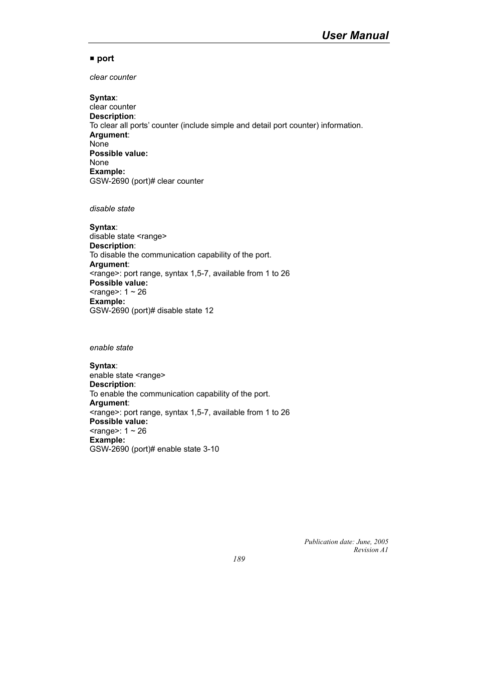 User manual | LevelOne ProCon GSW-2690 User Manual | Page 193 / 265