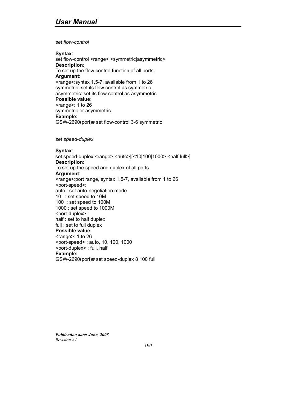 User manual | LevelOne ProCon GSW-2690 User Manual | Page 194 / 265