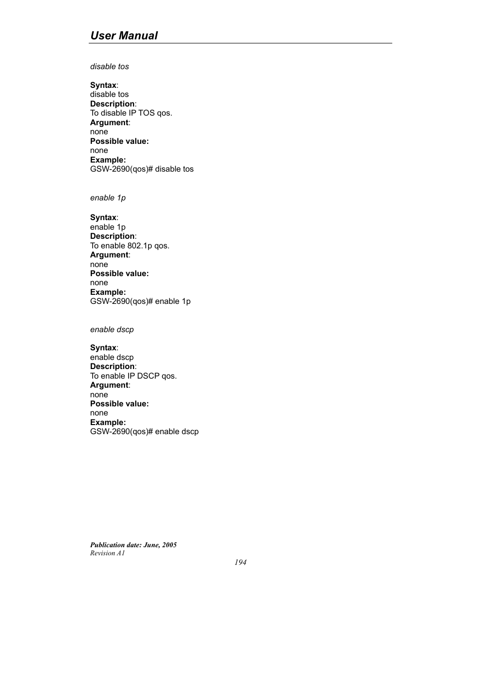 User manual | LevelOne ProCon GSW-2690 User Manual | Page 198 / 265