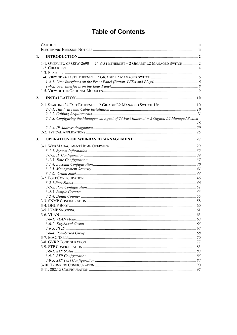 LevelOne ProCon GSW-2690 User Manual | Page 2 / 265