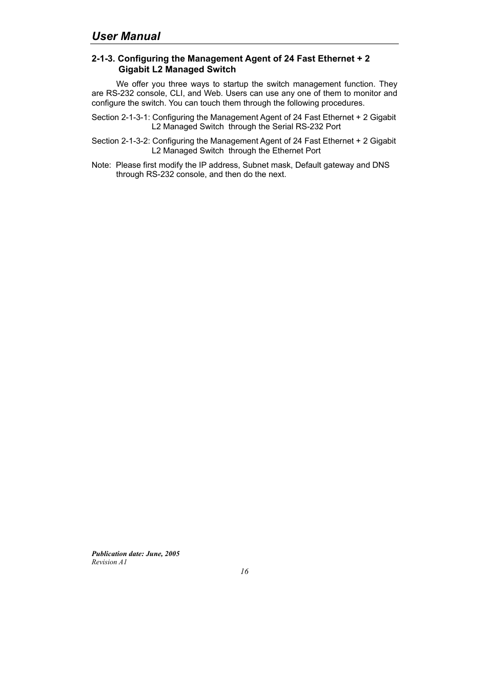 User manual | LevelOne ProCon GSW-2690 User Manual | Page 20 / 265