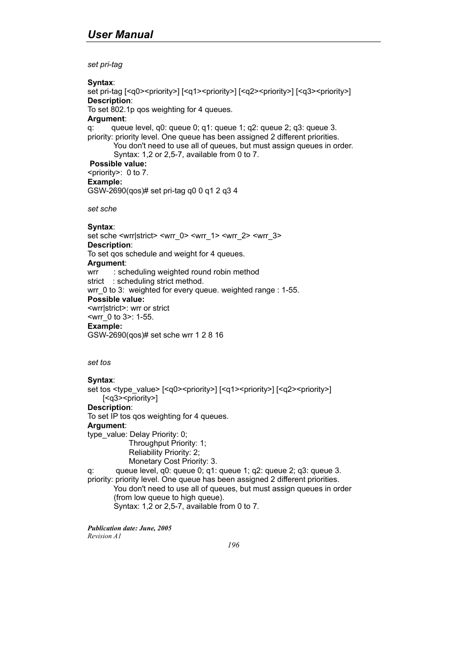User manual | LevelOne ProCon GSW-2690 User Manual | Page 200 / 265