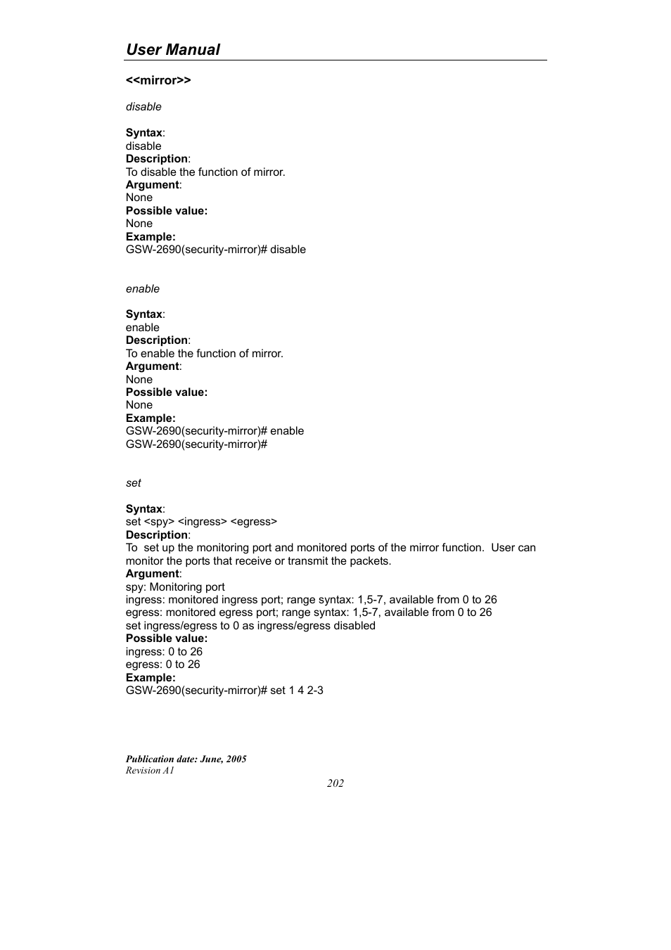 User manual | LevelOne ProCon GSW-2690 User Manual | Page 206 / 265