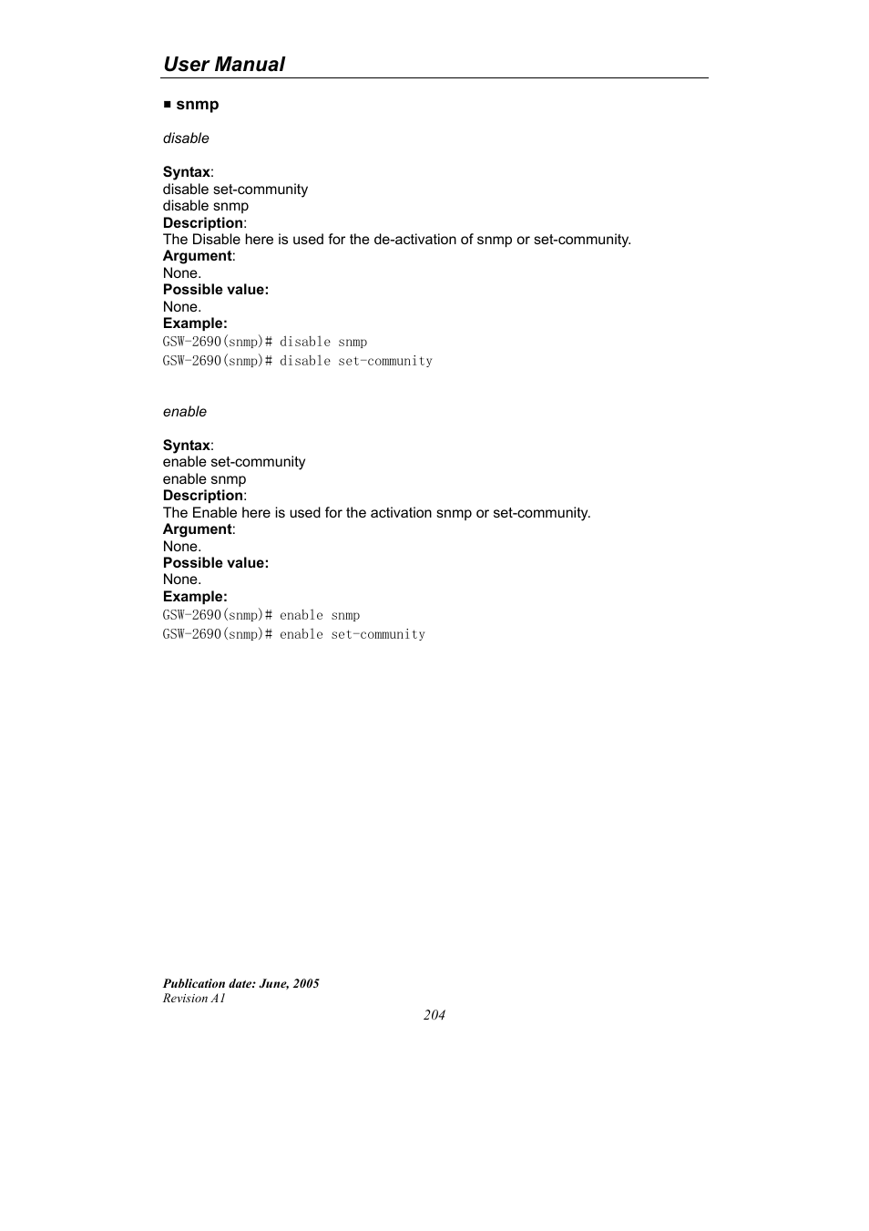 User manual | LevelOne ProCon GSW-2690 User Manual | Page 208 / 265