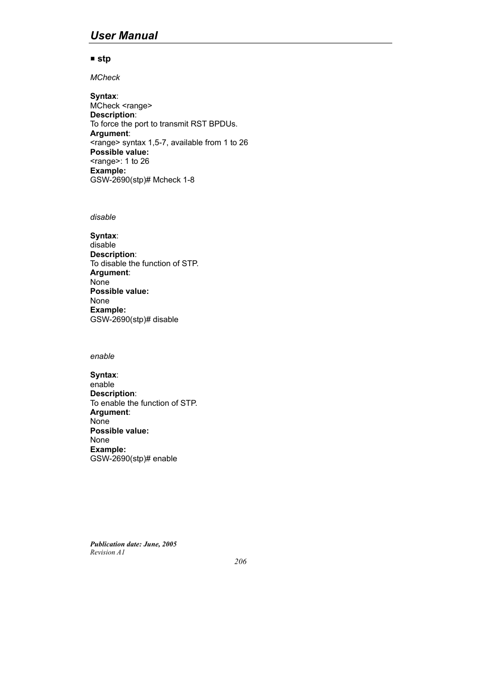 User manual | LevelOne ProCon GSW-2690 User Manual | Page 210 / 265