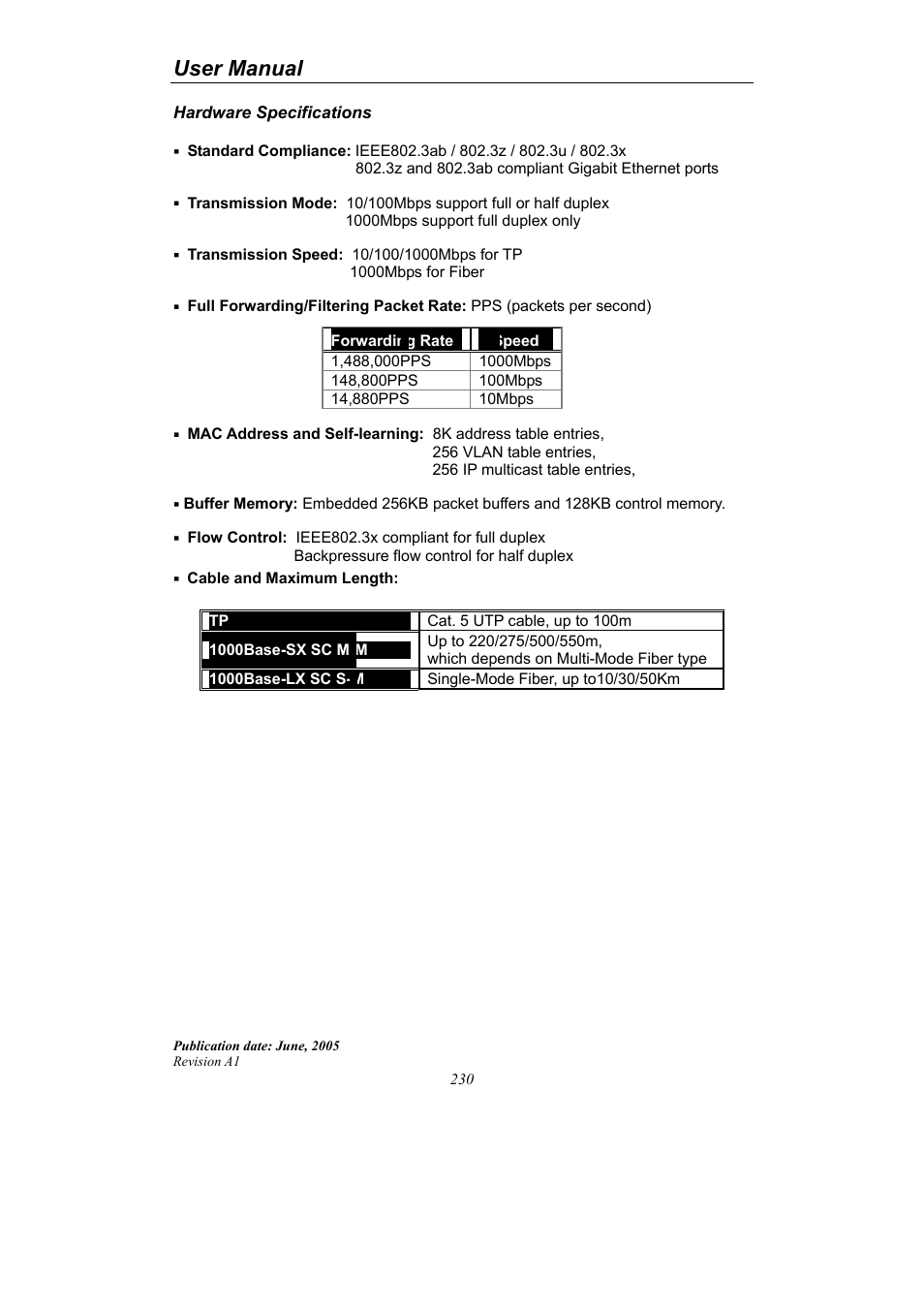 User manual | LevelOne ProCon GSW-2690 User Manual | Page 234 / 265