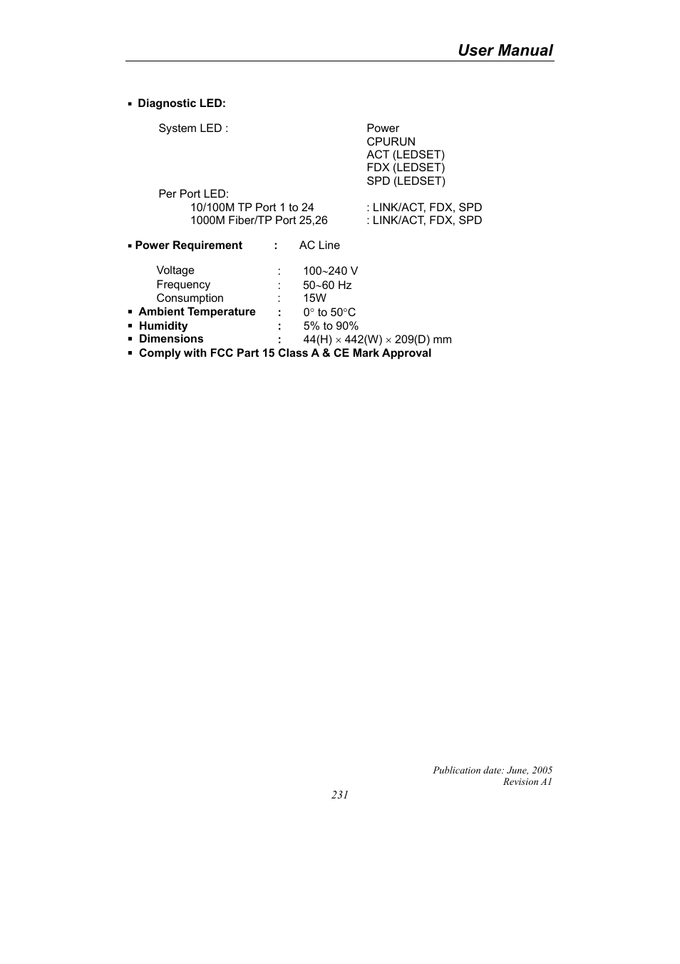 User manual | LevelOne ProCon GSW-2690 User Manual | Page 235 / 265