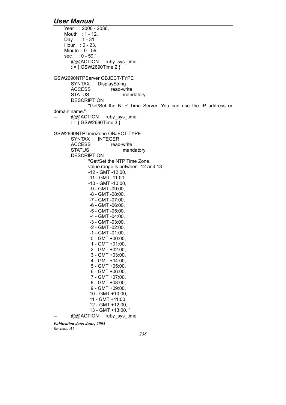 User manual | LevelOne ProCon GSW-2690 User Manual | Page 242 / 265