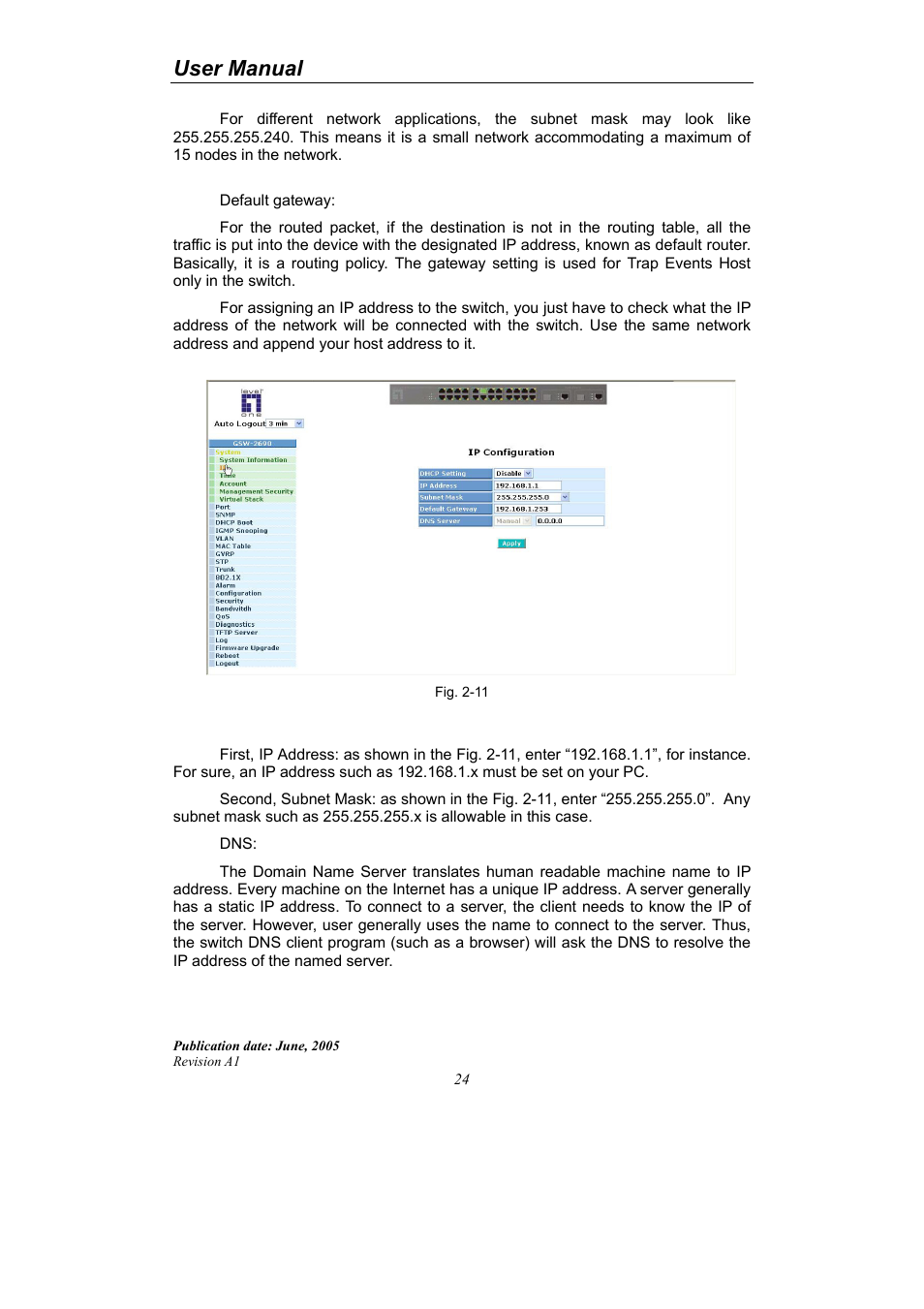 User manual | LevelOne ProCon GSW-2690 User Manual | Page 28 / 265