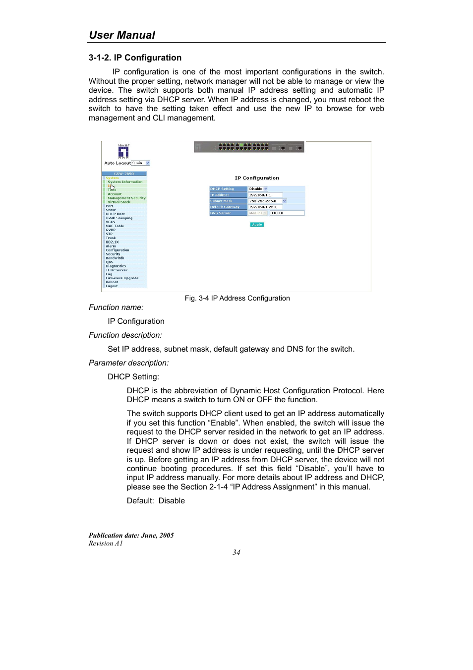User manual | LevelOne ProCon GSW-2690 User Manual | Page 38 / 265