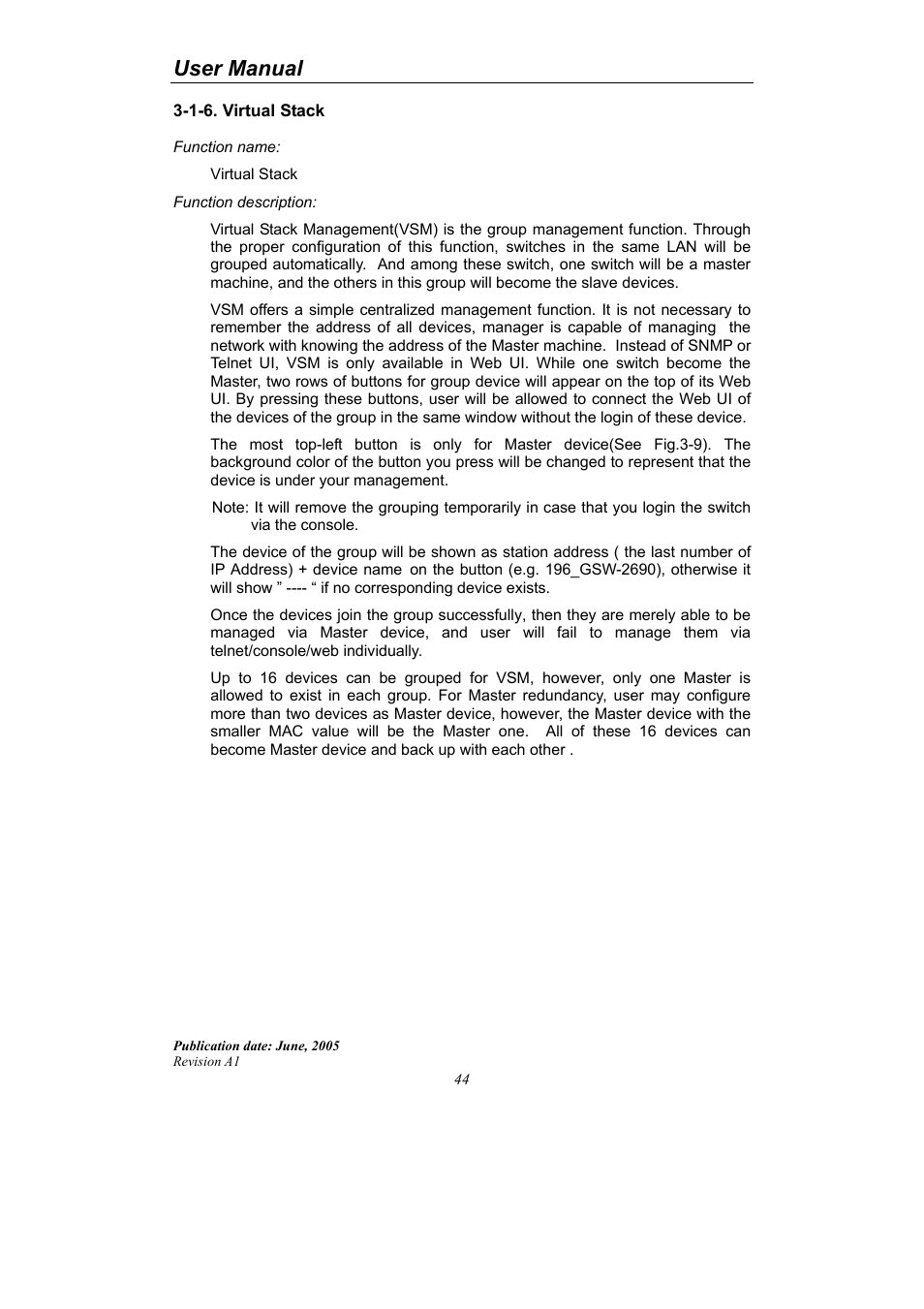 User manual | LevelOne ProCon GSW-2690 User Manual | Page 48 / 265