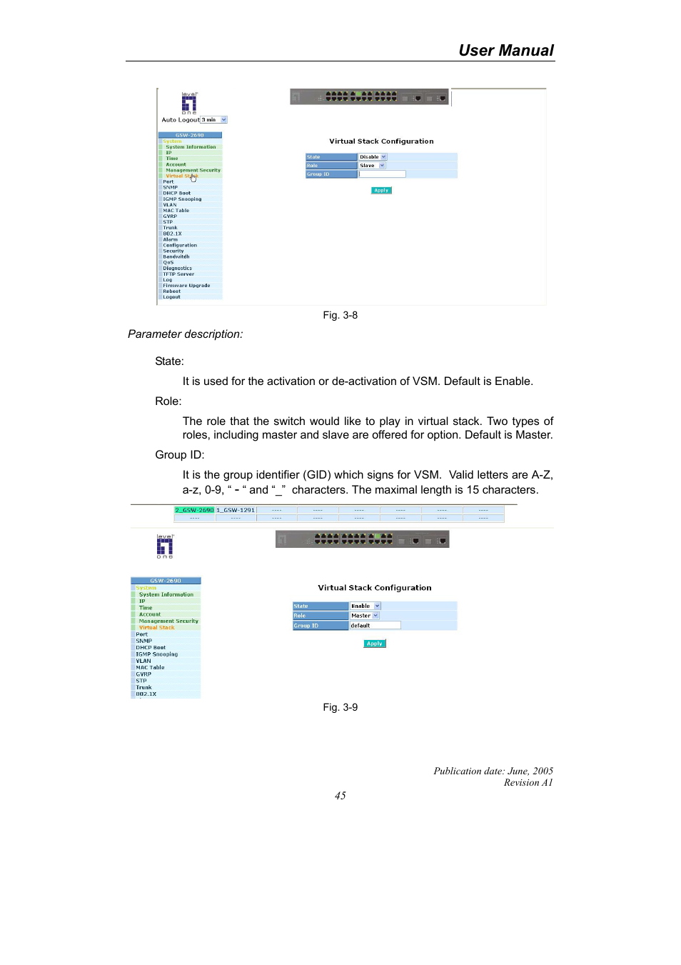 User manual | LevelOne ProCon GSW-2690 User Manual | Page 49 / 265