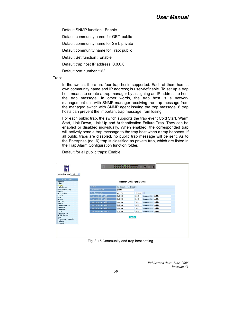 User manual | LevelOne ProCon GSW-2690 User Manual | Page 63 / 265