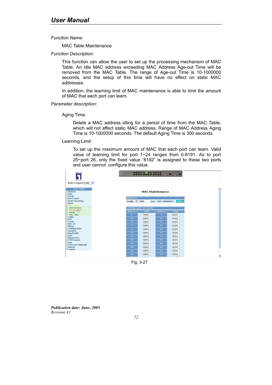User manual | LevelOne ProCon GSW-2690 User Manual | Page 76 / 265