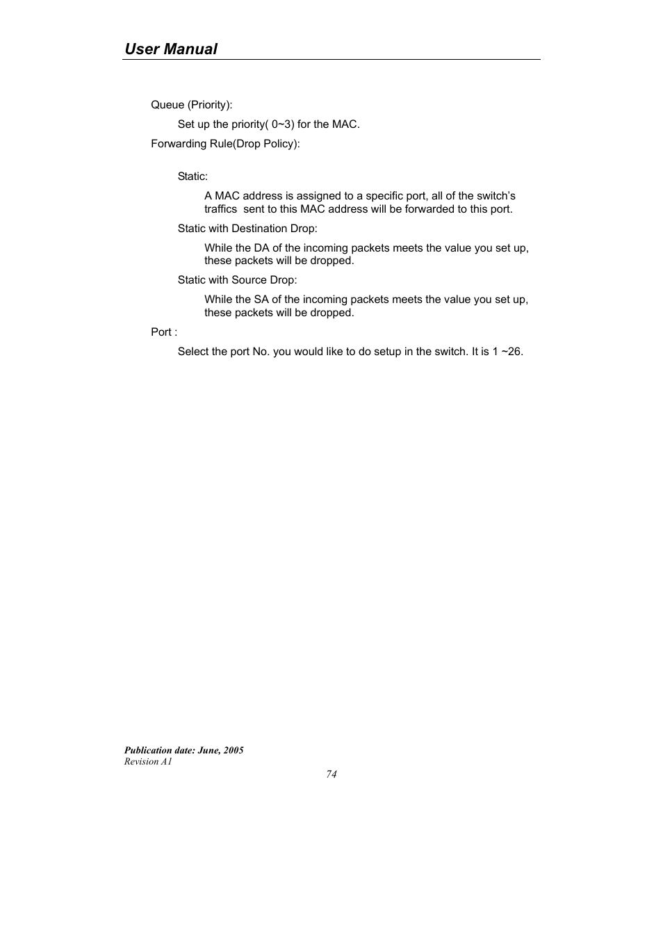 User manual | LevelOne ProCon GSW-2690 User Manual | Page 78 / 265