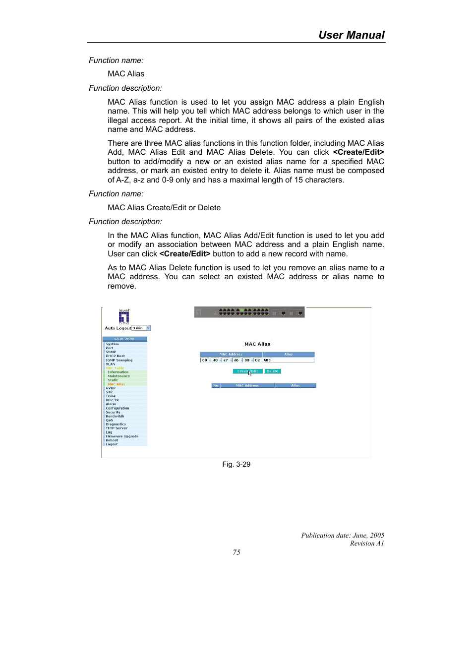 User manual | LevelOne ProCon GSW-2690 User Manual | Page 79 / 265
