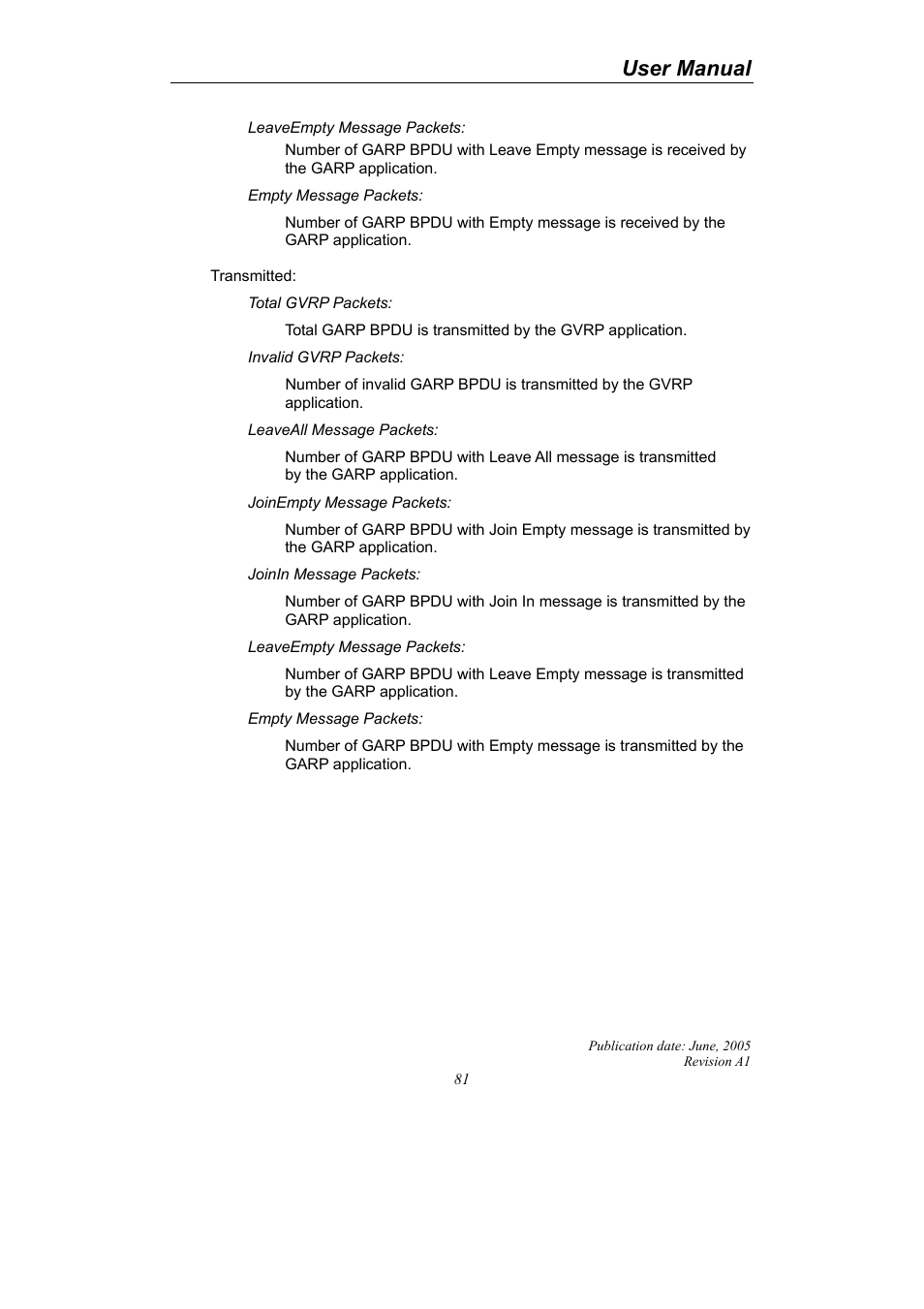 User manual | LevelOne ProCon GSW-2690 User Manual | Page 85 / 265