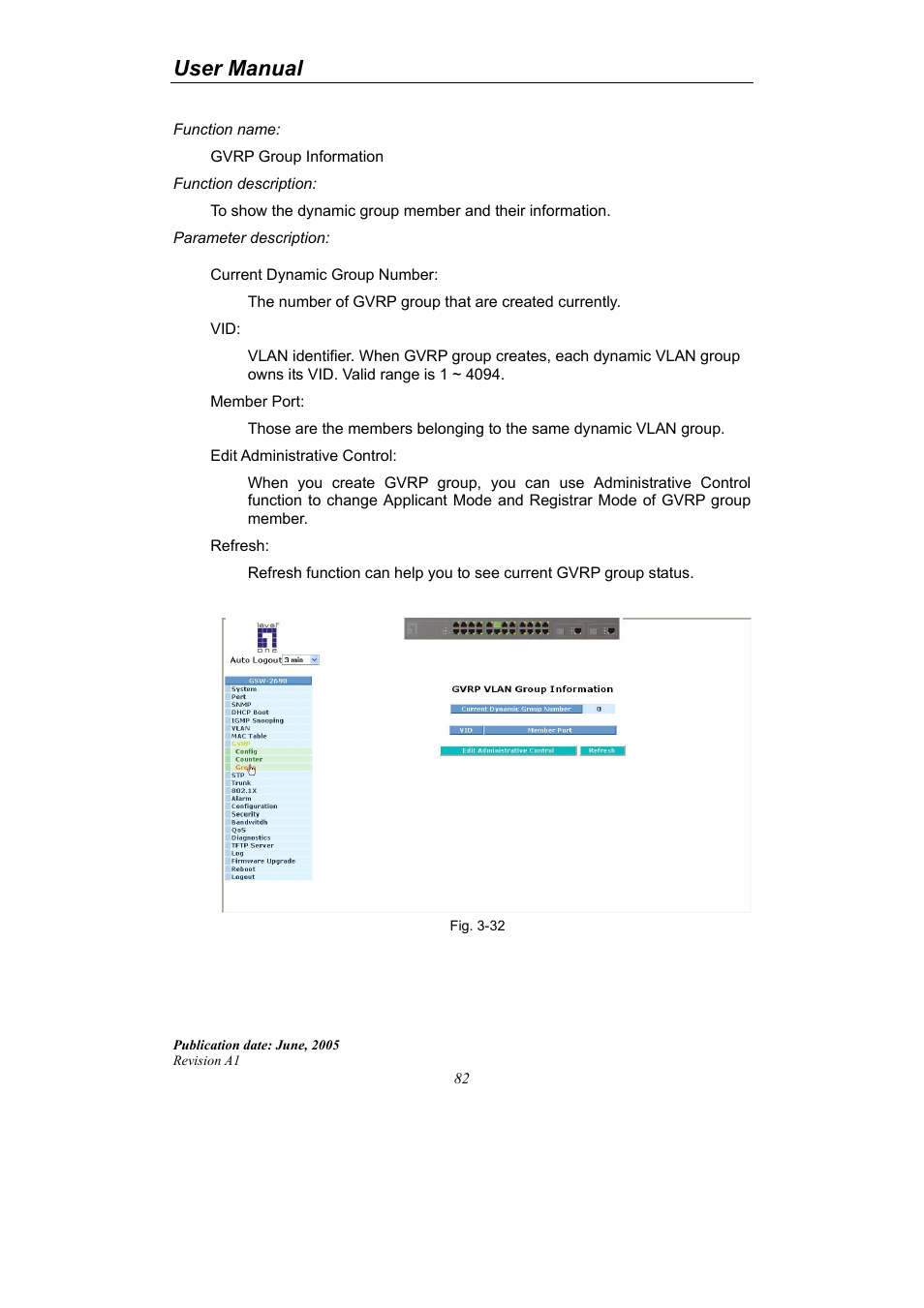 User manual | LevelOne ProCon GSW-2690 User Manual | Page 86 / 265