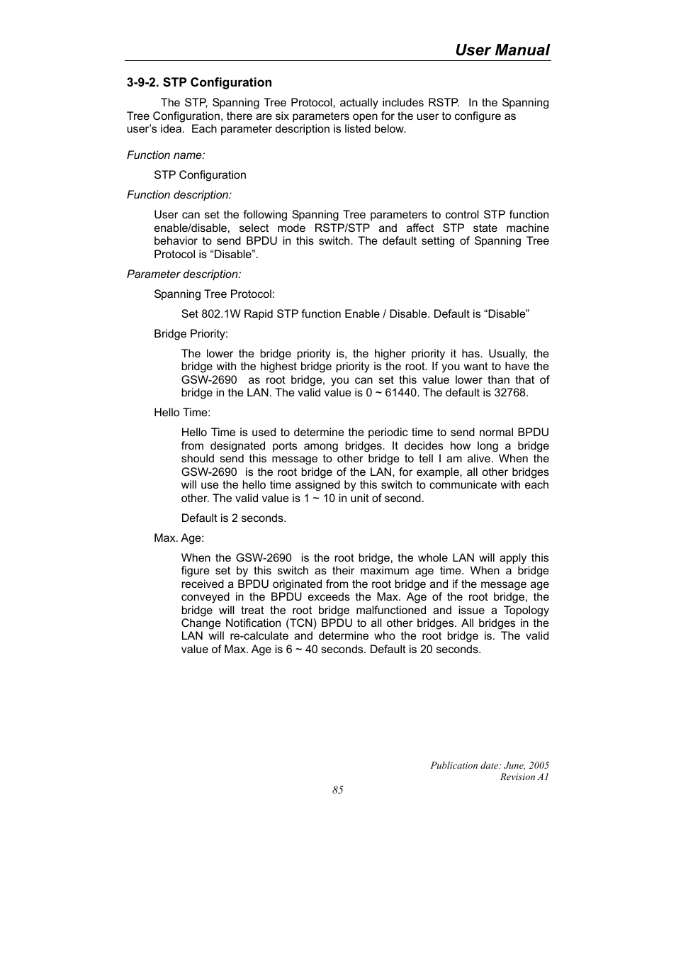 User manual | LevelOne ProCon GSW-2690 User Manual | Page 89 / 265