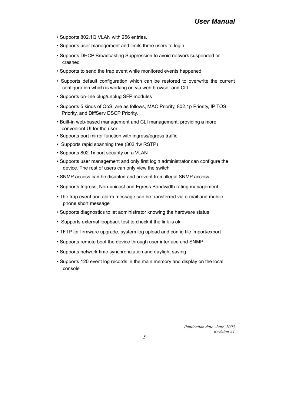 User manual | LevelOne ProCon GSW-2690 User Manual | Page 9 / 265