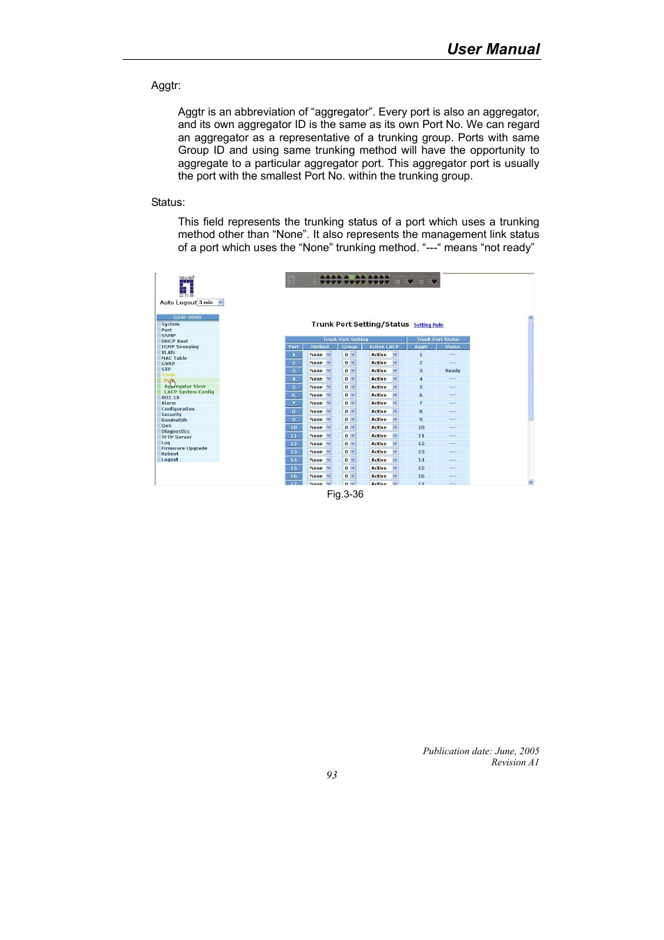 User manual | LevelOne ProCon GSW-2690 User Manual | Page 97 / 265
