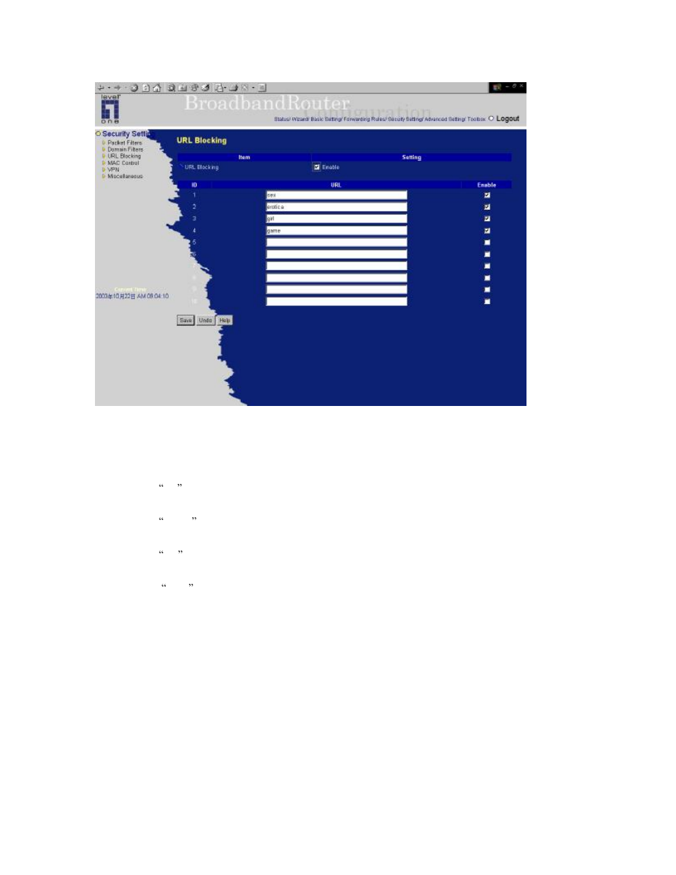 LevelOne NetCon FBR-1415TX User Manual | Page 38 / 83