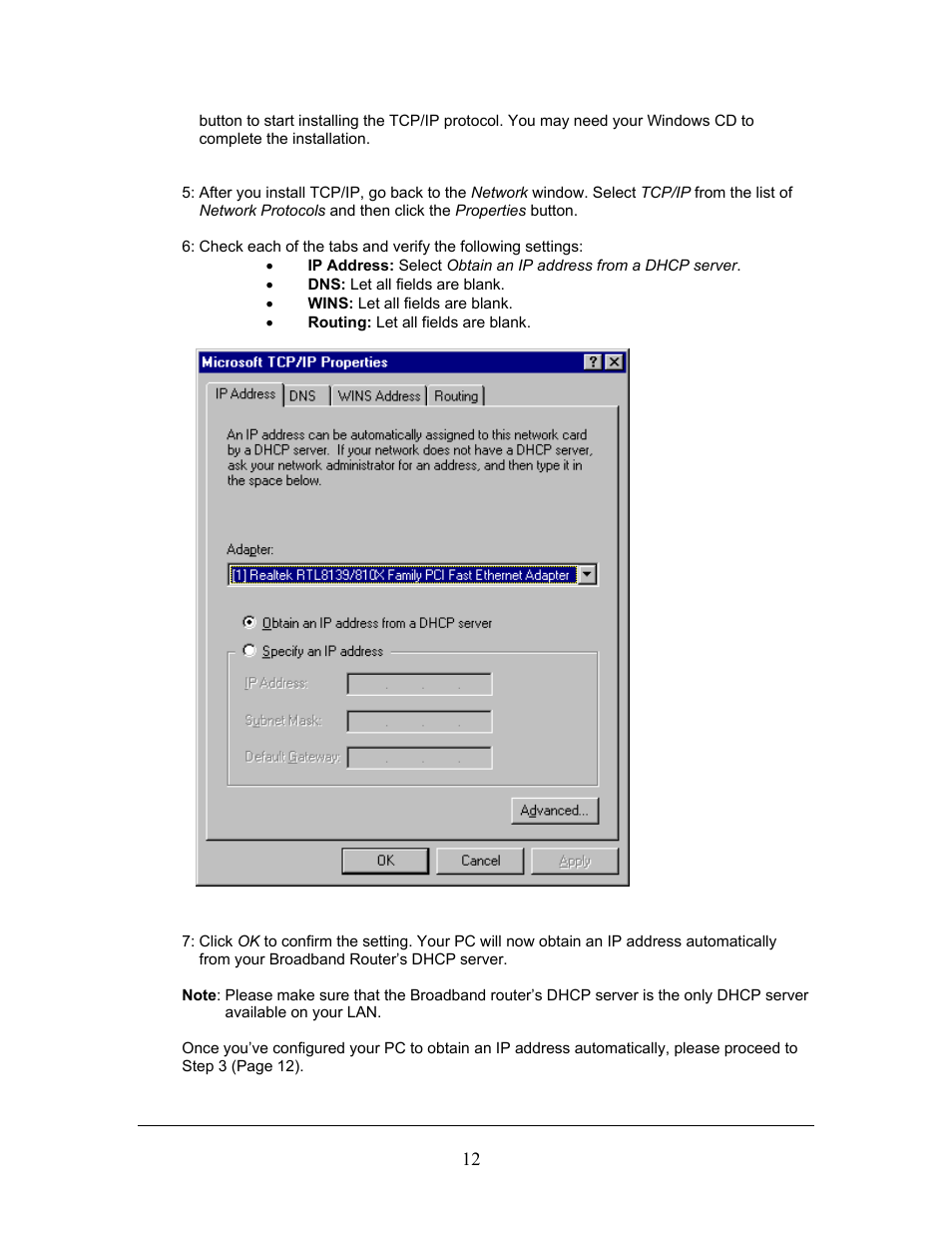 LevelOne FBR-1406TX User Manual | Page 12 / 80